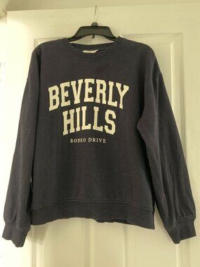 H&M Navy Blue Beverly Hills sweatshirt size L